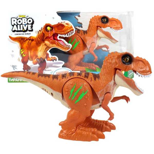 Игрушка Робо-Тираннозавр, оранжевый