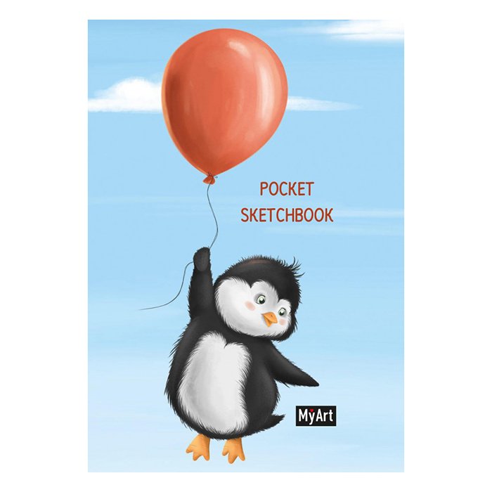 Скетчбук А5 468-0-088-44256-3 Pocket.Пингвиненок (Вид 1)