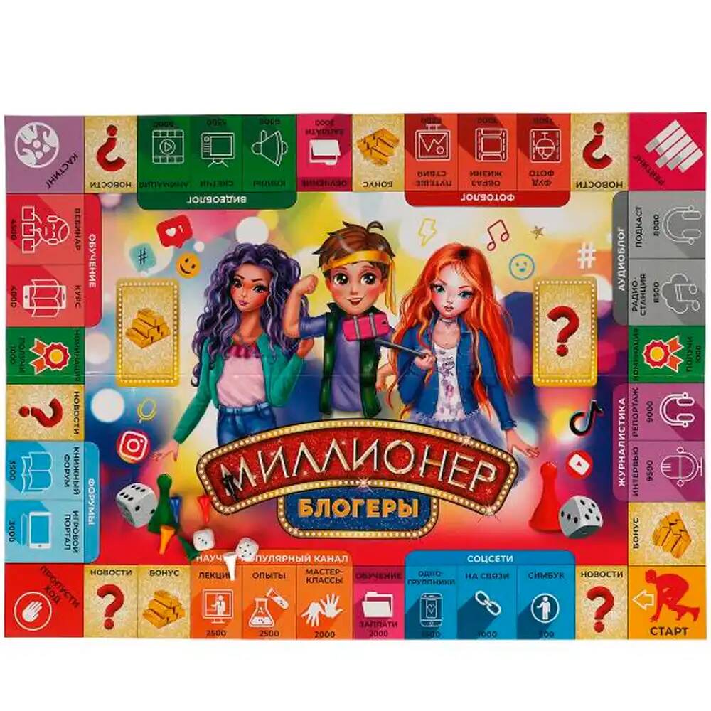 Игра МИЛЛИОНЕР Блогеры. Экономическая игра 4680107912794 (Вид 4)