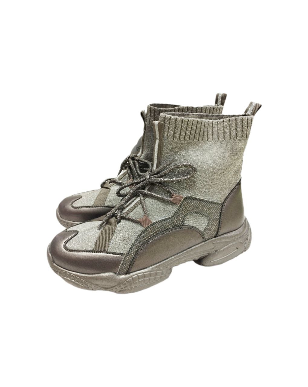 Кроссовки удлиненные бронза р38