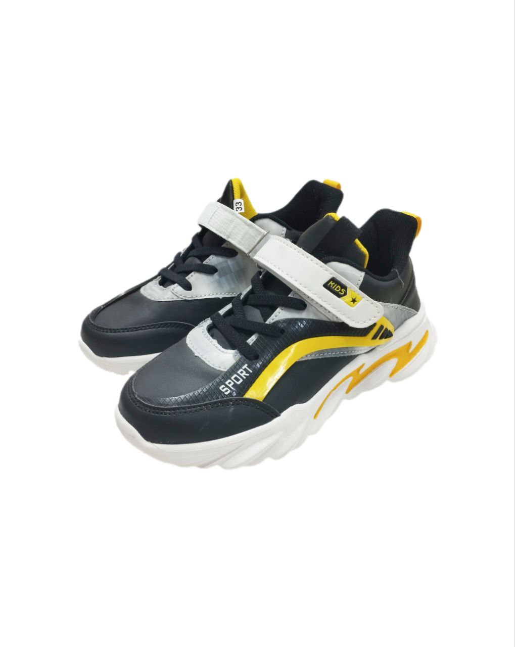 Кроссовки черн желт р33