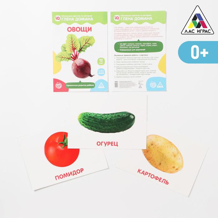 Обучающие карточки по методике Глена Домана Овощи, 3+ 4822985