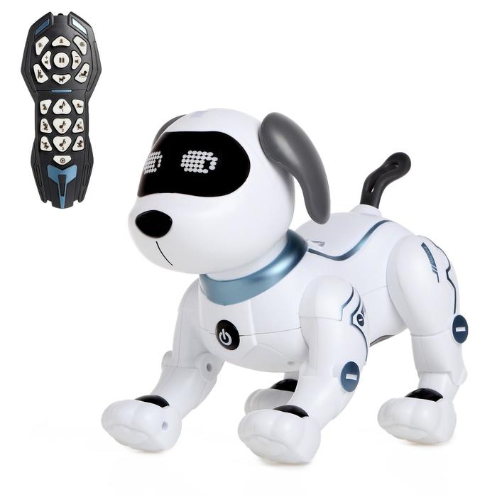 Робот-собака радиоуправляемый Пёс, световые и звуковые эффекты, работает от батареек 5187703 (Вид 1)
