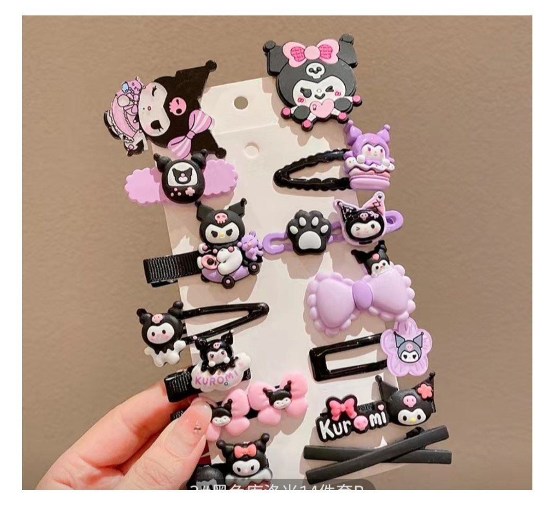 Kuromi заколка зажим