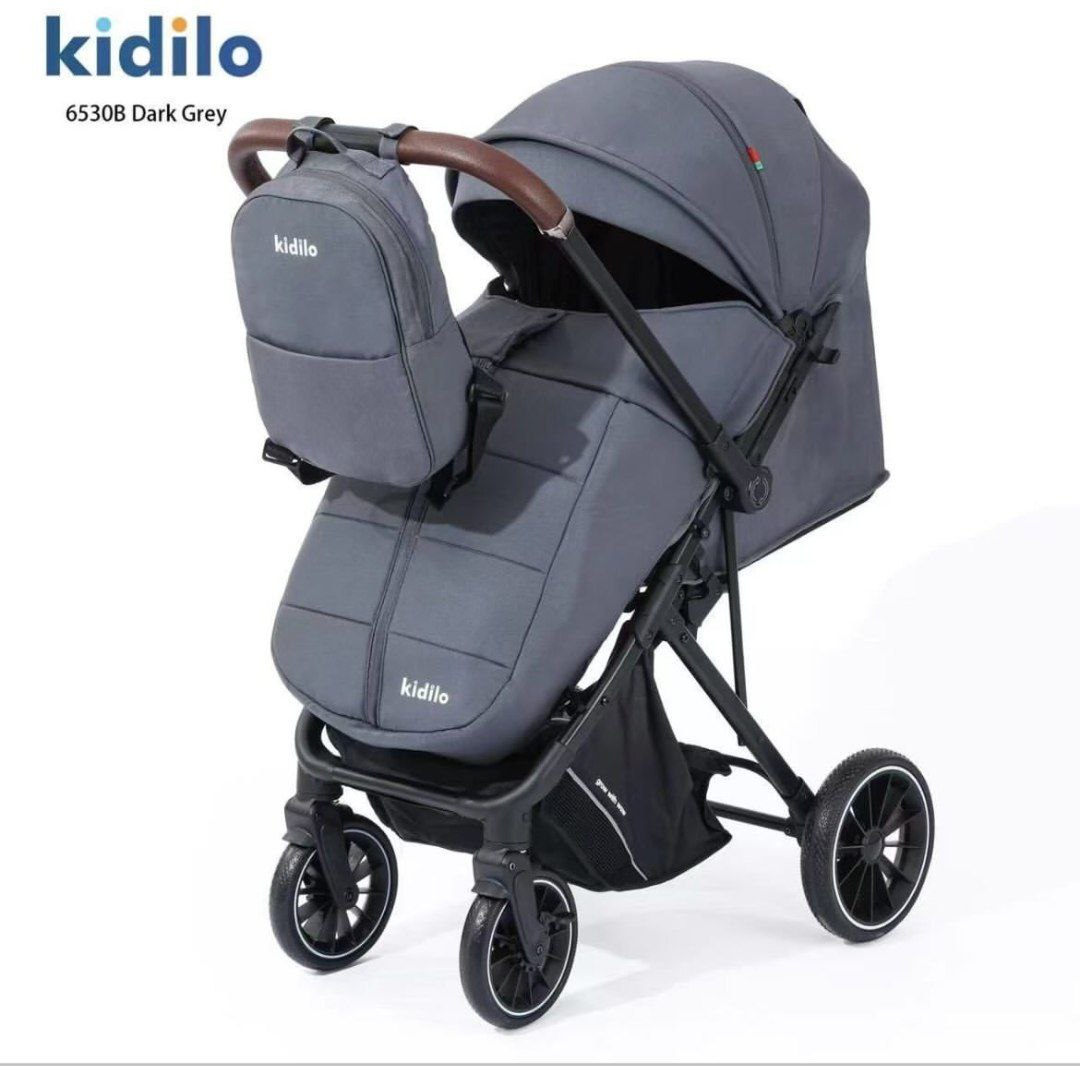 Детская коляска,цвет Dark Gray арт.6530 B  Kidilo