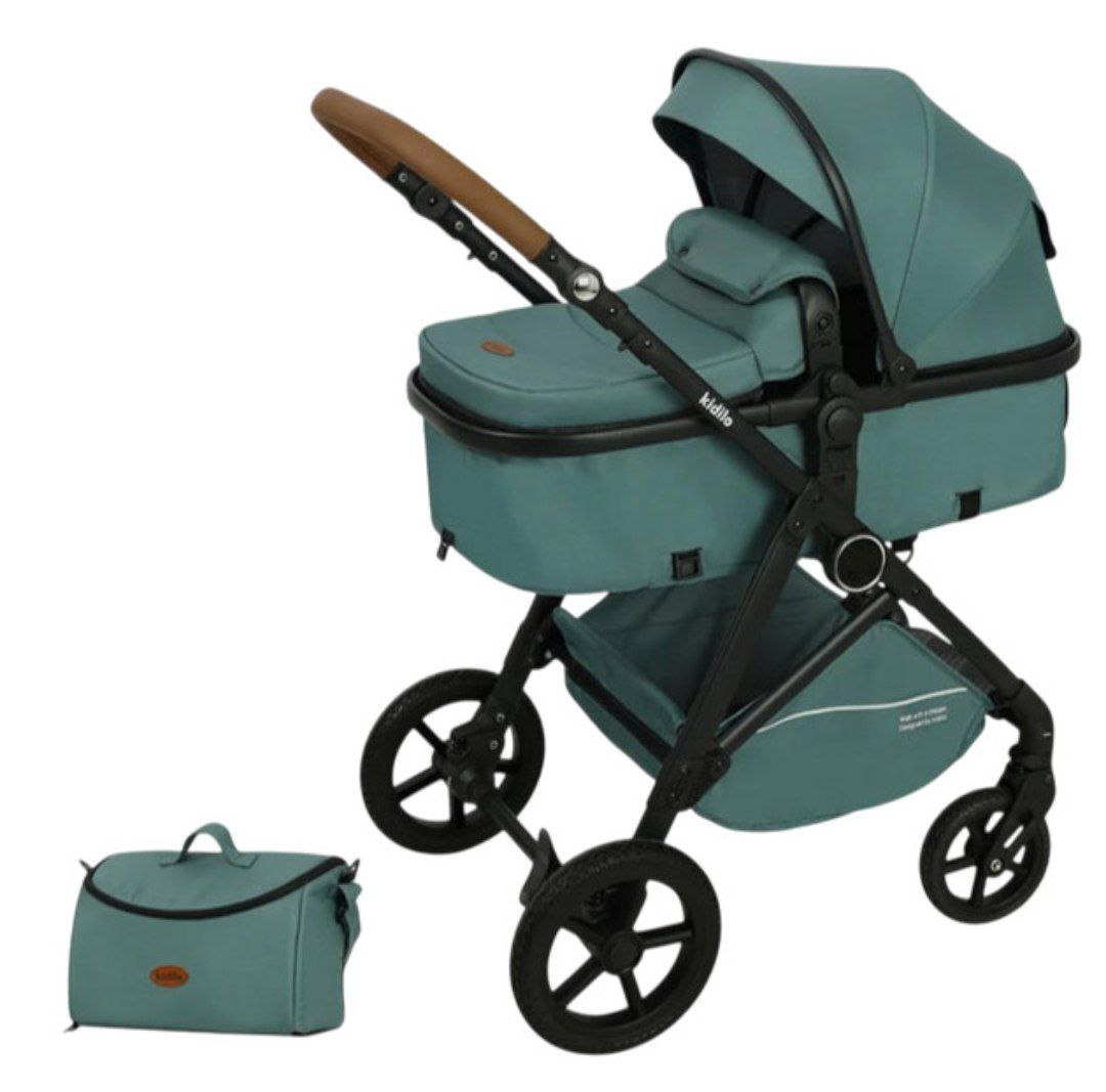 Коляска детская, цвет Army green  K 08 kidilo