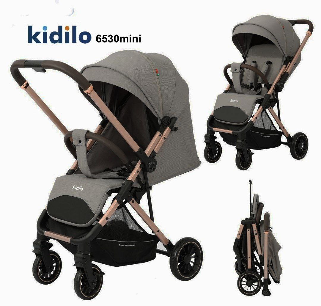 Коляска детская,цвет Dark Gray , арт.6530 mini kidilo