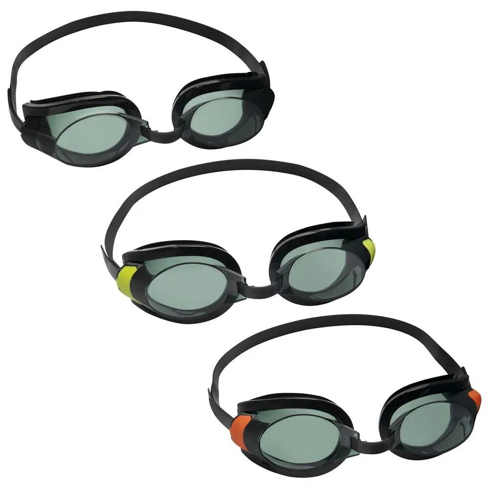 Очки для плавания Focus от 7 лет, 3 цвета в наборе