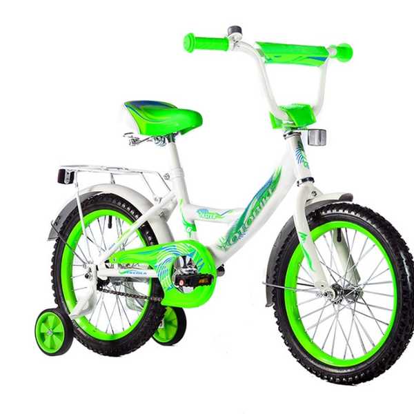 Велосипед 2-х 14 KOTOBIKE Faster бело-зеленый KT-Faster-14-Wt-750-20