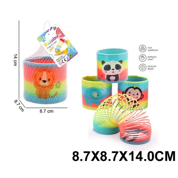 Пружинка BY807-1M Радуга в пак