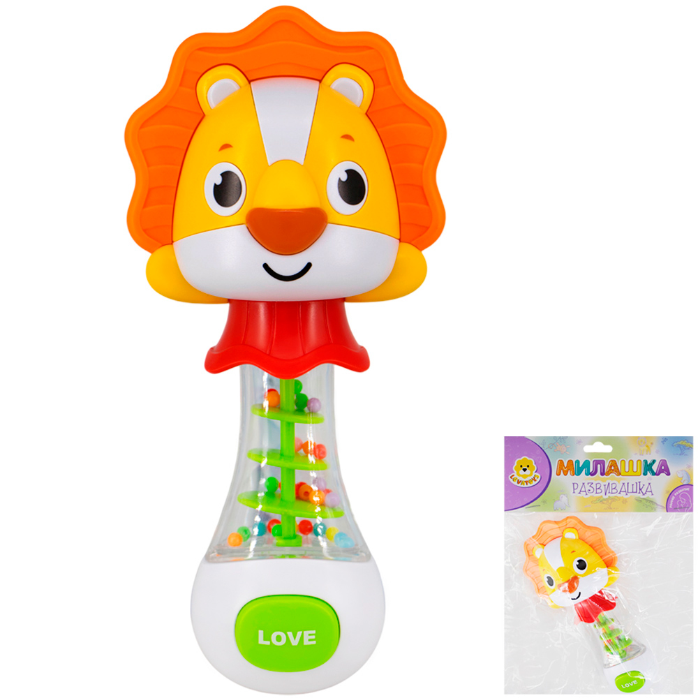 Погремушка Levatoys MKBY148B Львенок в пак.