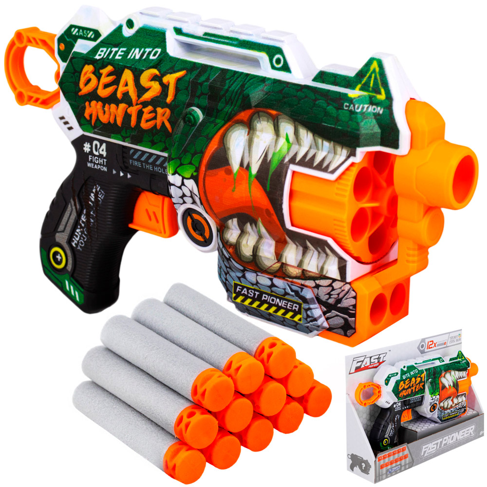 Пистолет BH130 Крокодил с безопасными пулями в кор.