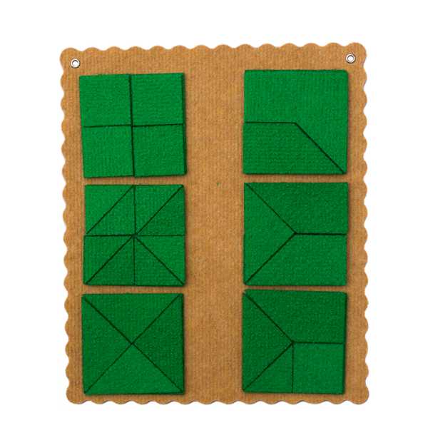 Прозрачный квадрат Ларчик (ковролин, зеленый цвет) (Вид 1)