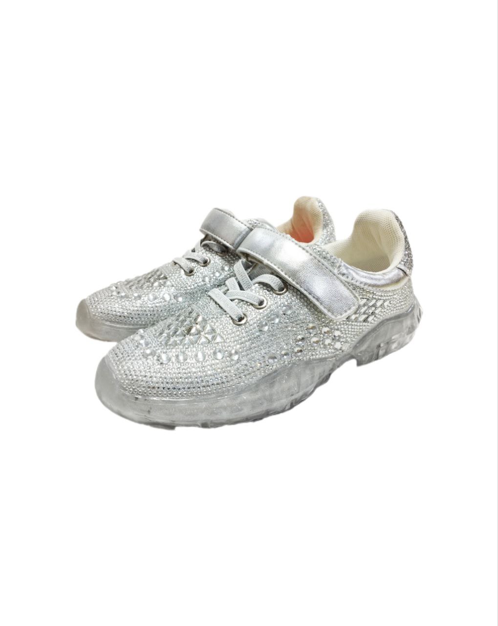 Кроссовки, серебро YM02-B2019 сер р37