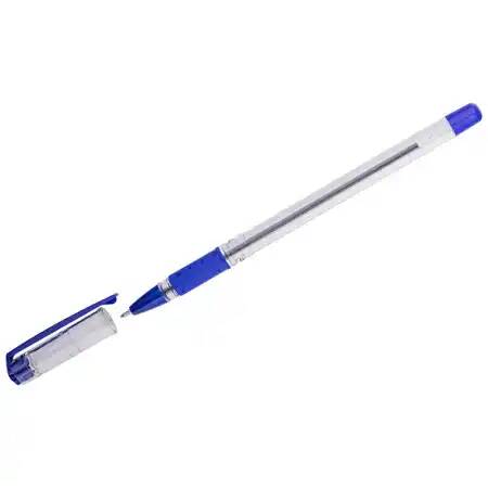 Ручка шариковая OfficeSpace School синяя, 1,0мм, грип, на масляной основе (Вид 1)