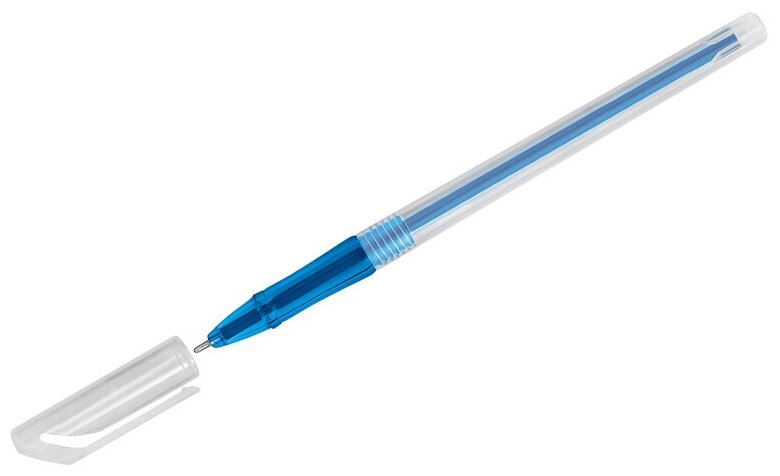 Ручка шарик синий на масляной основе OfficeSpace N-Joy 0,7мм ВР_21959 (Вид 1)
