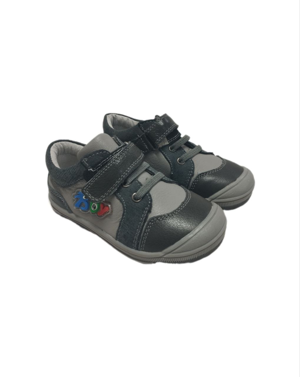 Ботинки пафи серые р26