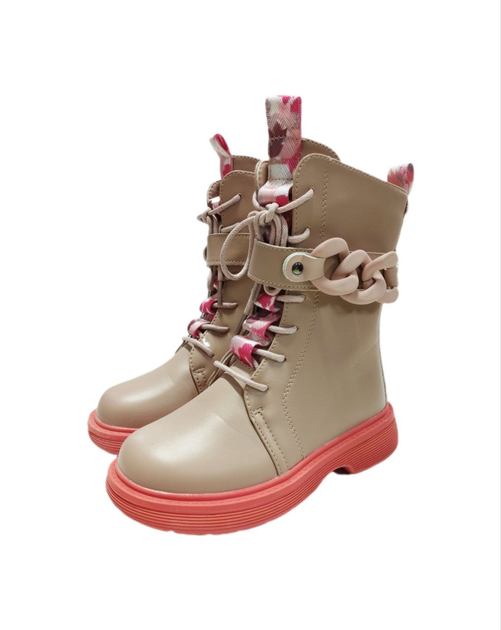Ботинки пудра девочки 26-31