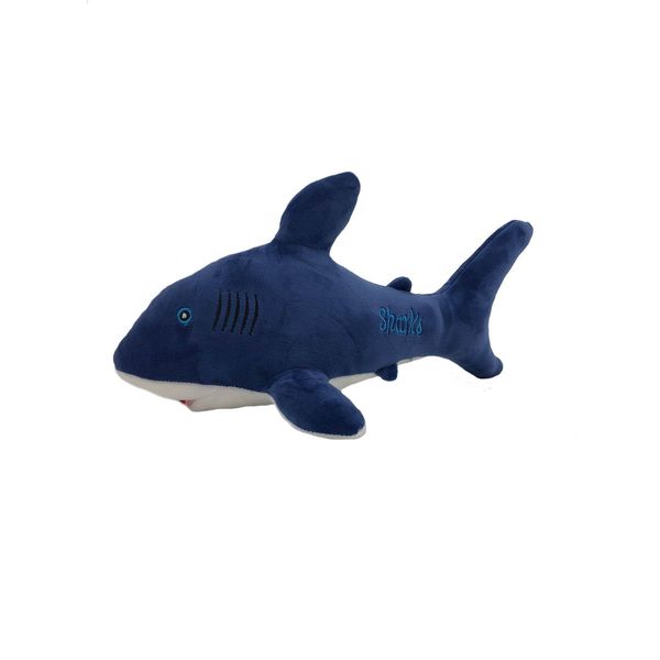 Мягкая игрушка Акула синяя, велюр, 90см