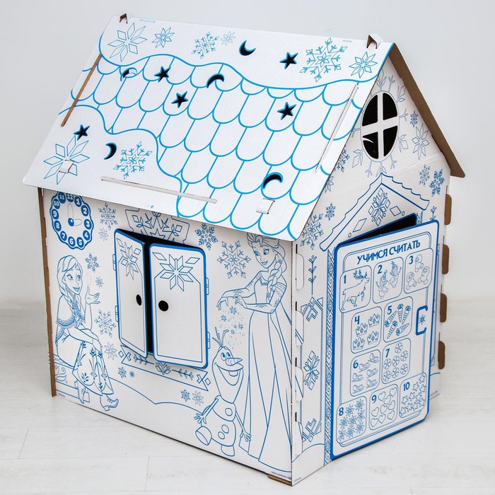 Дом из картона Дом-раскраска набор для творчества, Холодное сердце, Дисней  5352782 (Вид 3)