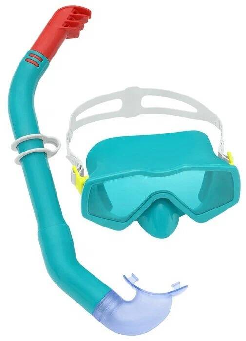 Набор для плавания Aqua Prime Snorkel Mask (маска, трубка) от 14 лет, цвета микс 24071 (Вид 2)