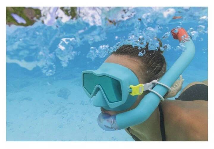 Набор для плавания Aqua Prime Snorkel Mask (маска, трубка) от 14 лет, цвета микс 24071 (Вид 3)