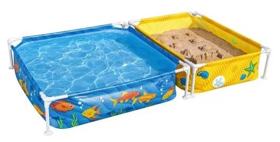 Детский каркасный бассейн и песочница 213 x 122 x 30,5 см  (Вид 1)