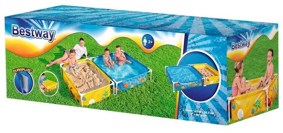 Детский каркасный бассейн и песочница 213 x 122 x 30,5 см  (Вид 4)