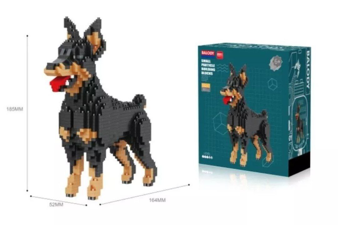 3D Пиксельный конструктор Собака арт.DM3046