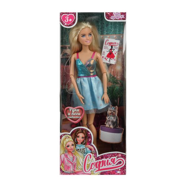 Кукла 29см София, руки и ноги сгиб., кор. КАРАПУЗ 66001-BF66-S-BB