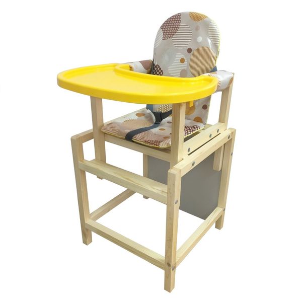 Стол-стул для кормления СТД-07 плюс (диско бежевый-СТД1717/01)
