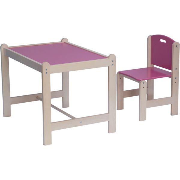 Набор игровой мебели PIXY (стол+стул) (розовый) (Вид 1)