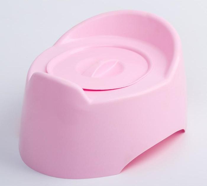 Горшок детский с крышкой «Малышок», для девочек, цвет МИКС 230090