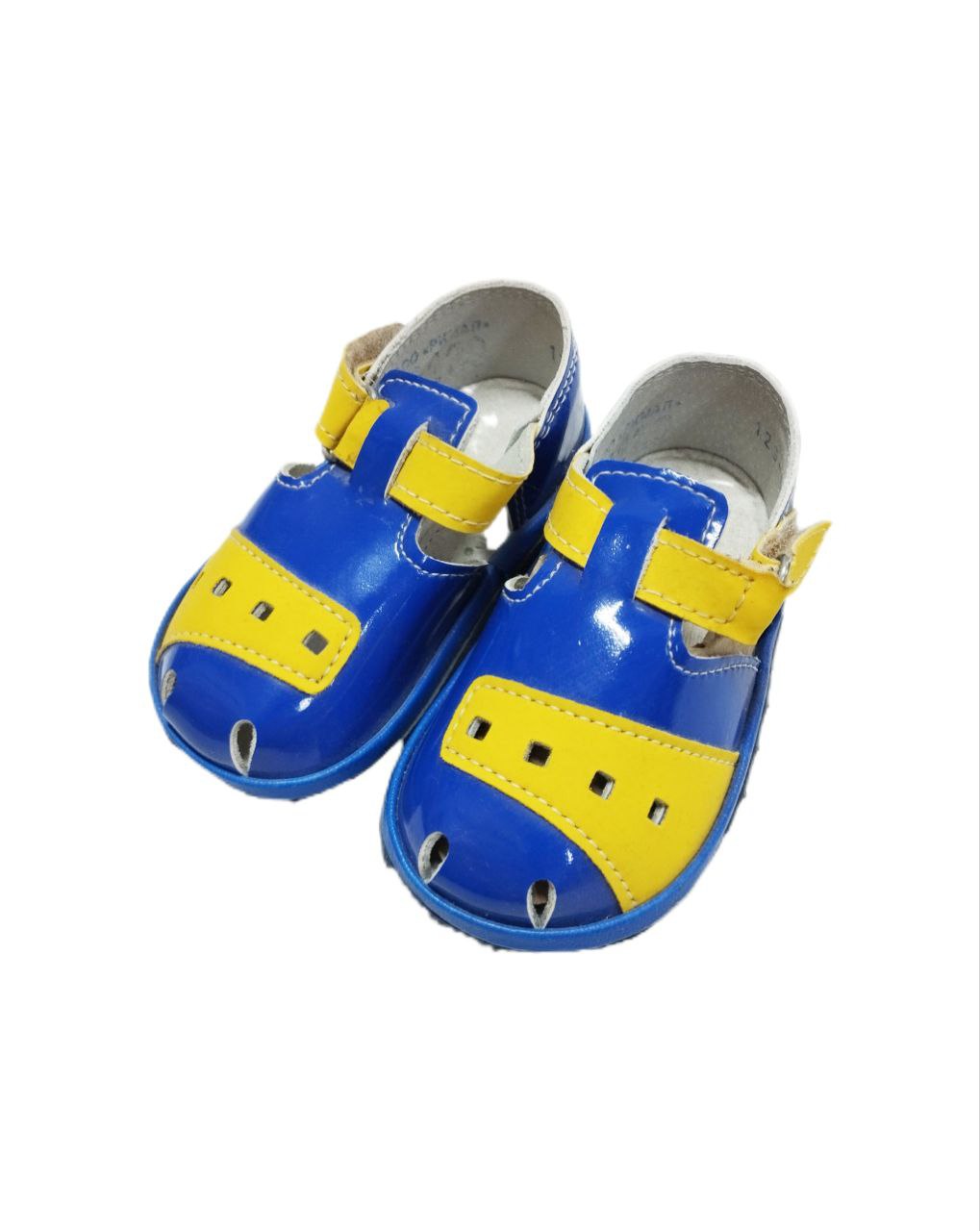 Сандали римал летние синий/желтый (110) Лак 1293 липа р18