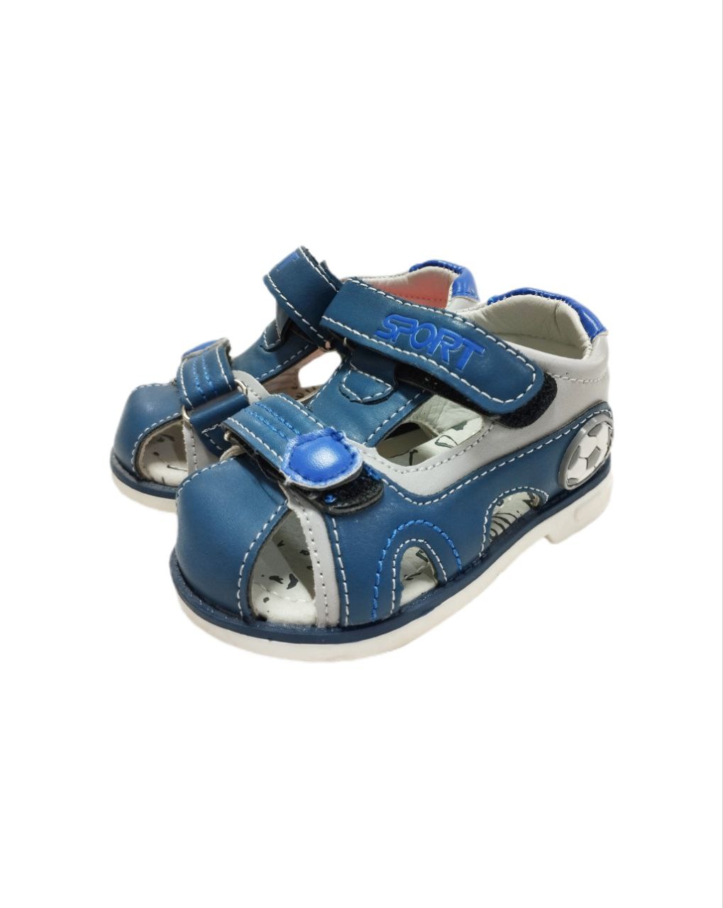 Сандали мальчики синие р21