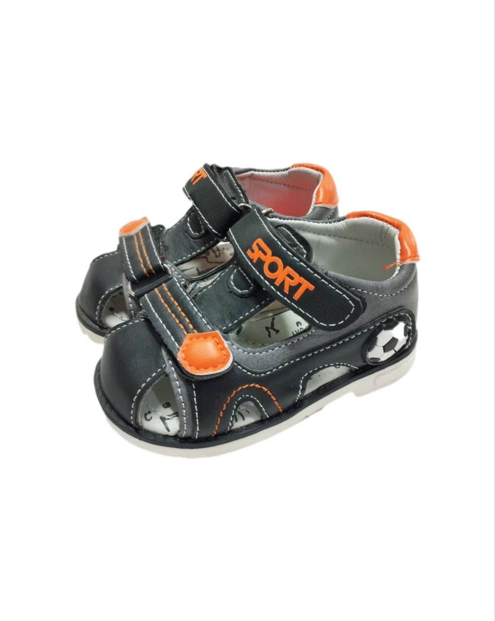 Сандали мальчики черные р21