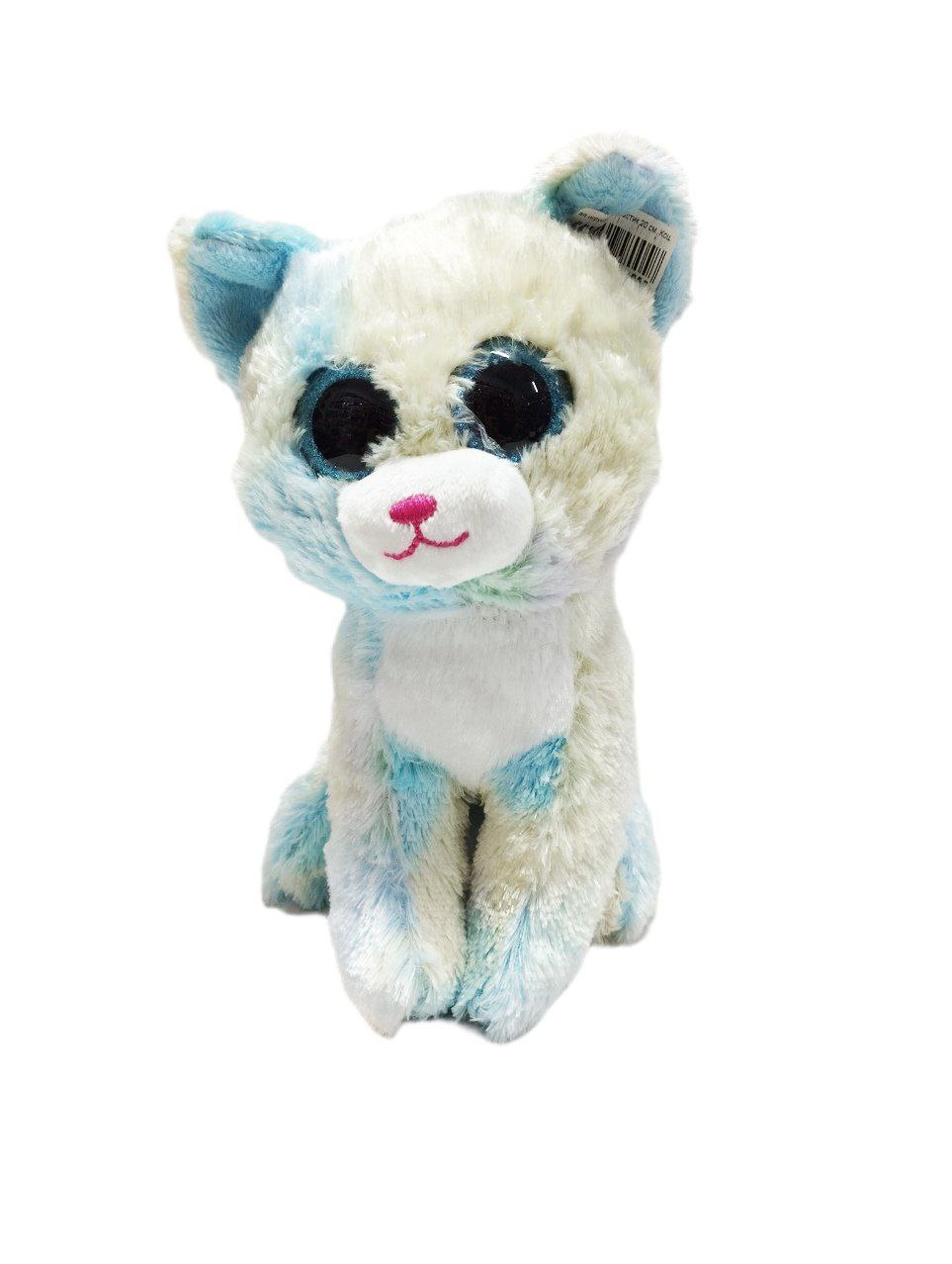 Мягкая игрушка глазастик 20 см. Кошечка