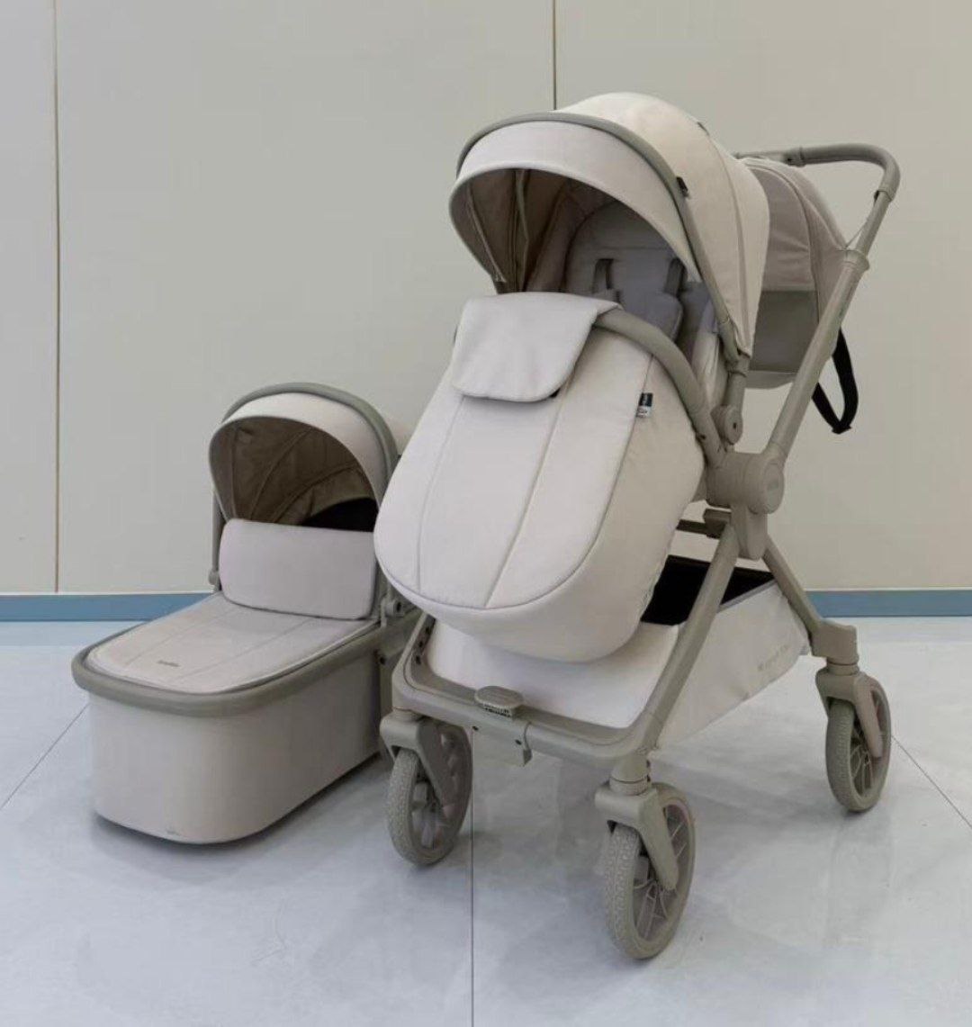 Детская коляска,цвет BEIGE , арт.D901 2 в 1  kidilo