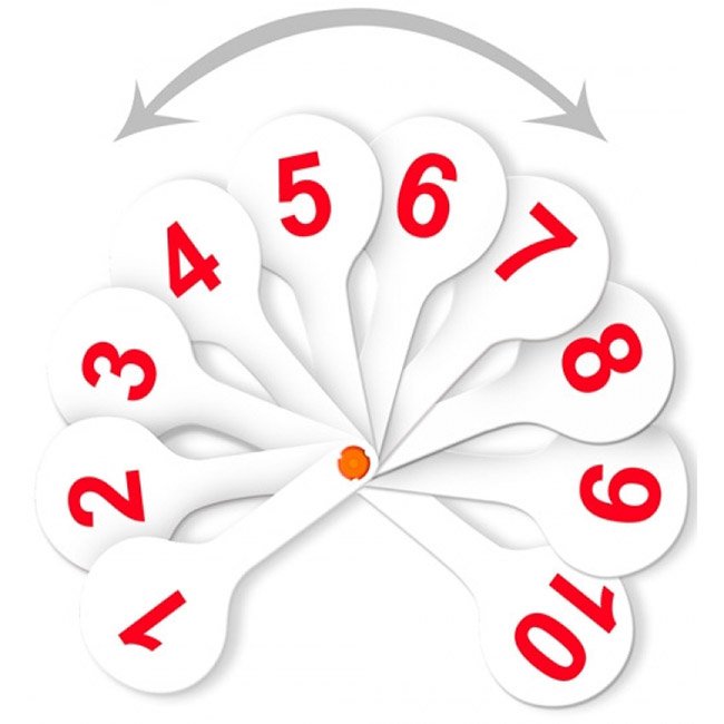 Касса веер цифры от 1 до 20 прямой и обратный счет (Стамм)