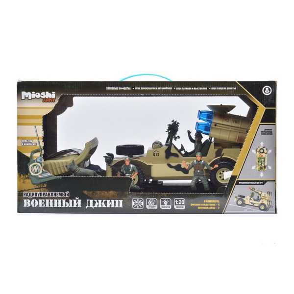 Р/У игрушка Военный джип с радаром и ракетной установкой MioshiArmy (30см, с фигурками 4 солдата и (Вид 2)