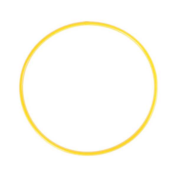 Обруч диаметр 80 см, цвет жёлтый (Вид 1)