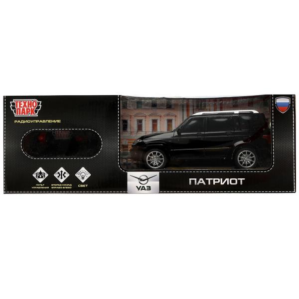 Машина р/у UAZ ПАТРИОТ 19 см, свет, черн, кор. Технопарк PATRIOT-19RCL-BK