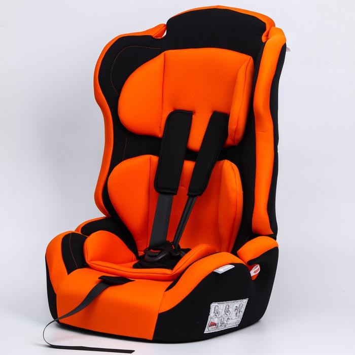 Удерживающее устройство для детей Крошка Я Multi, гр. I/II/III, Orange Black 5440001