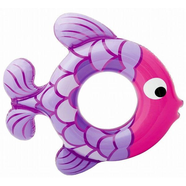 Круг надувной для плавания Рыбка, 2 цвета Арт. AN01527 (Фото 1)