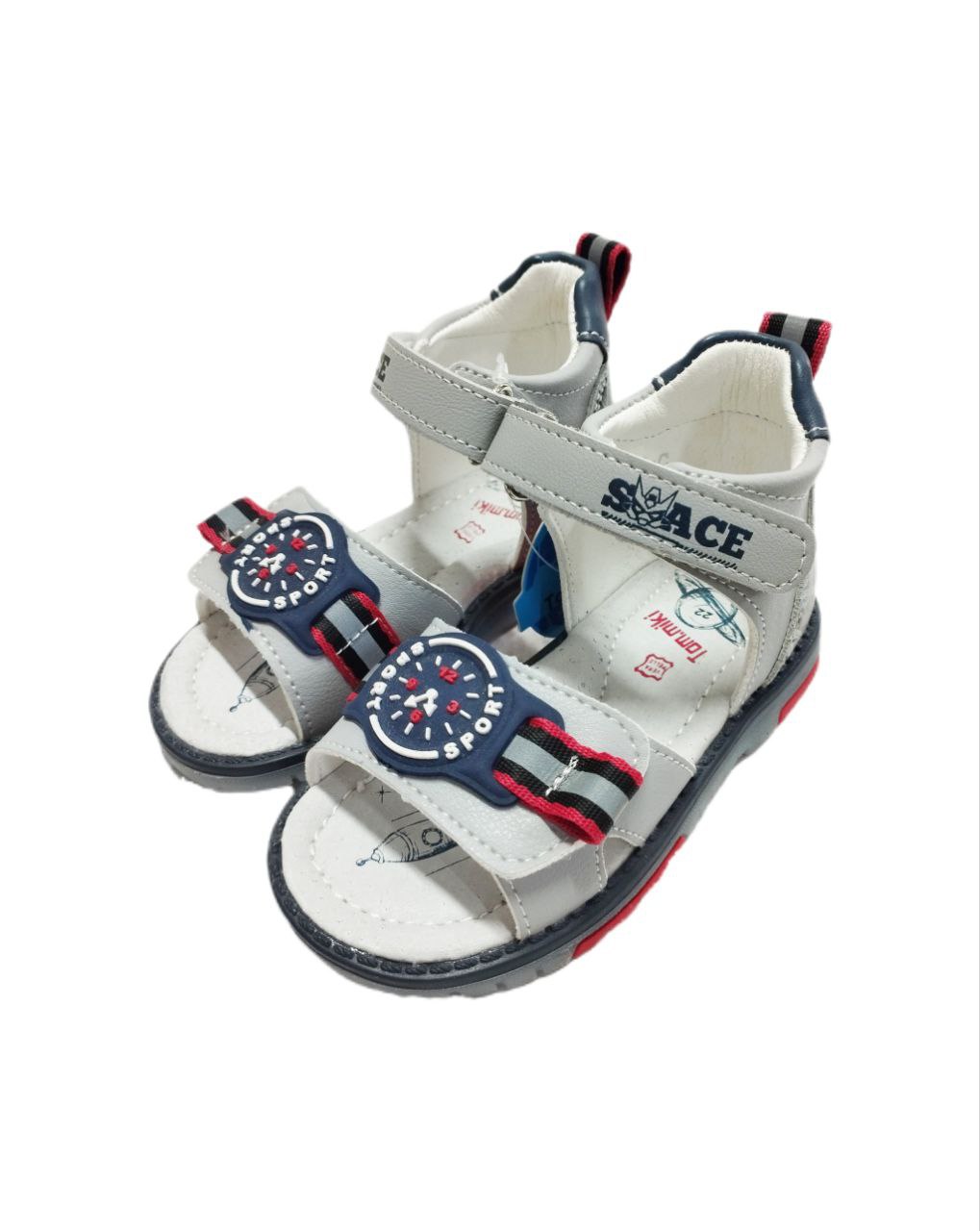 сандали томики мал 9867-C р22 Серый с красным