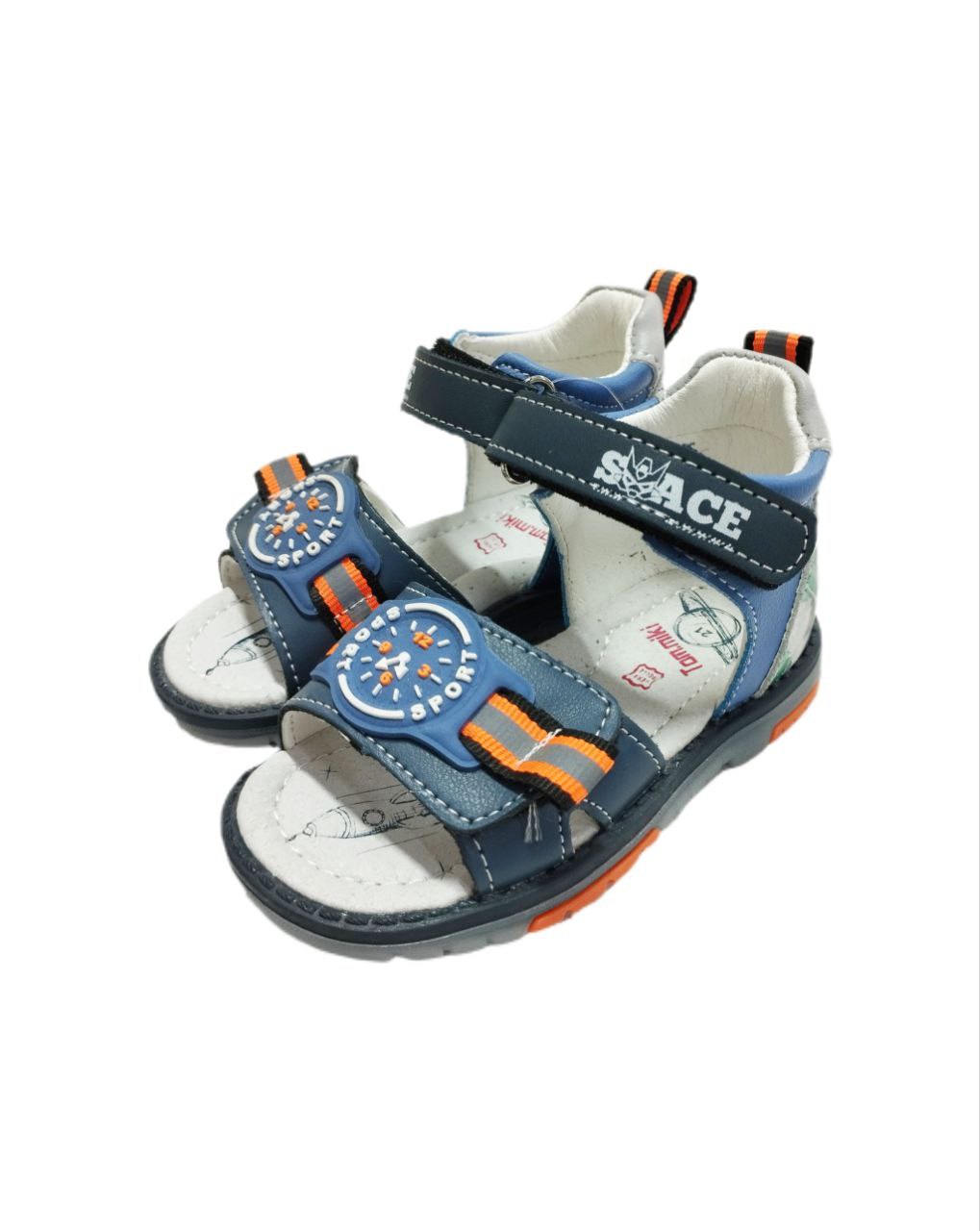 сандали томики мал 9867-B р23 синий с оранжевым