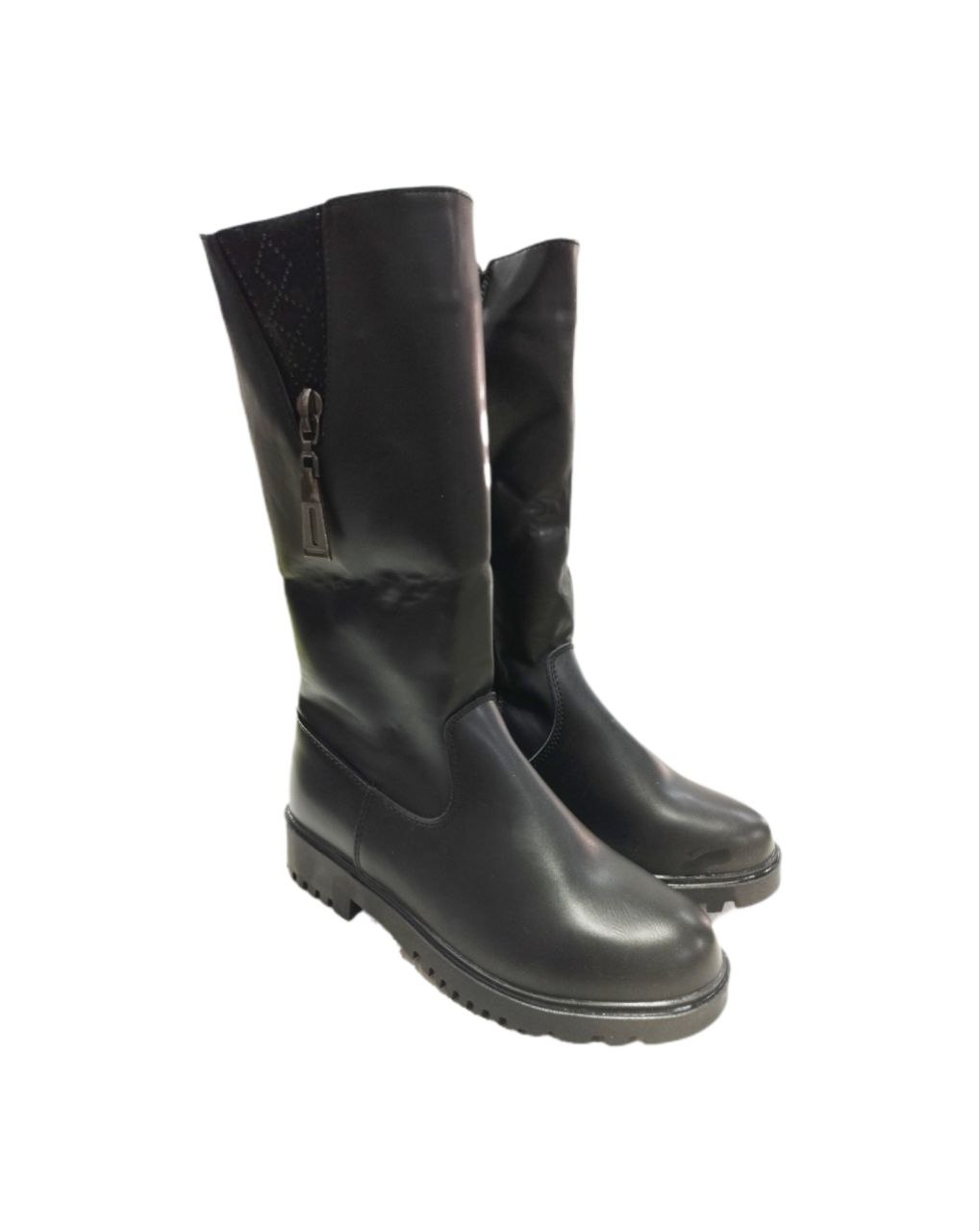 Сапоги чер. Замок сбоку р35