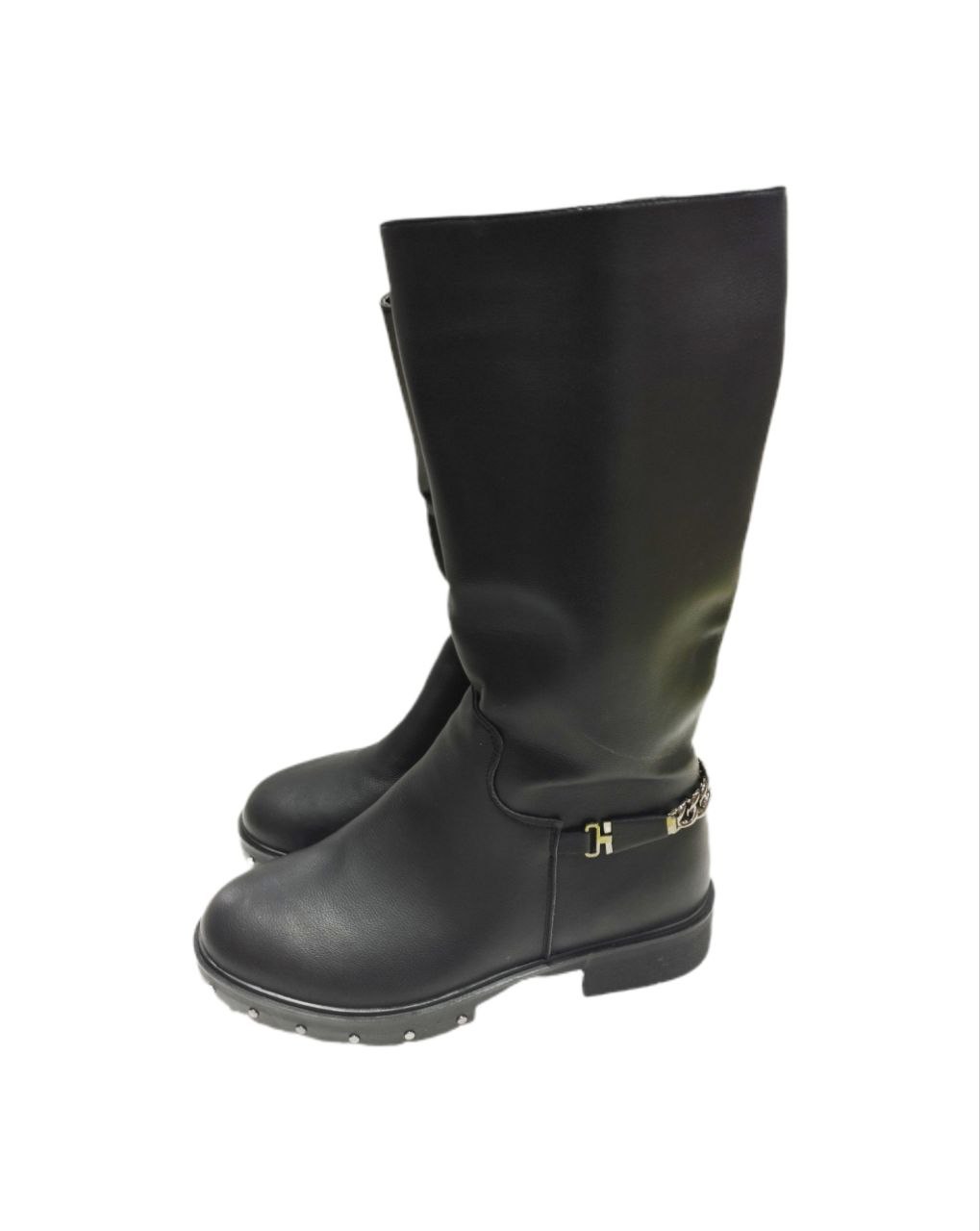 Сапоги черн.дев. р38