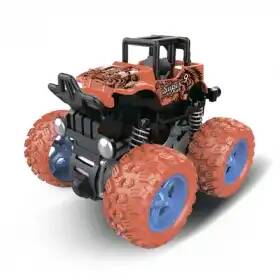 Инерционная машинка Handers Бигфут: Трюкач (8,5 см, вращ. на зад. колёсах, 4WD, оранжевый, коробка