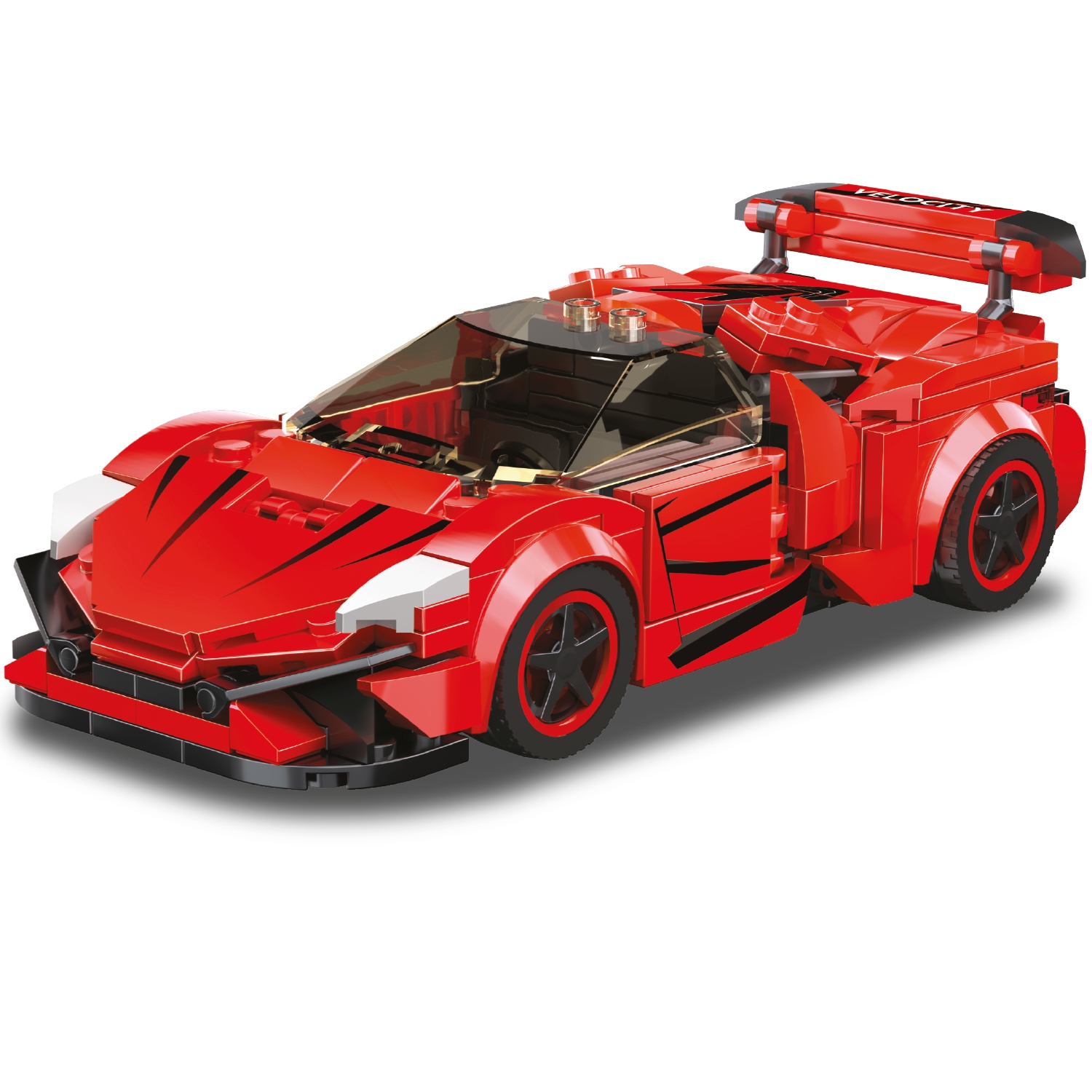 Конструктор Mioshi Tech Автоспорт: Красный суперкар (288 дет., 17 см) (Вид 1)